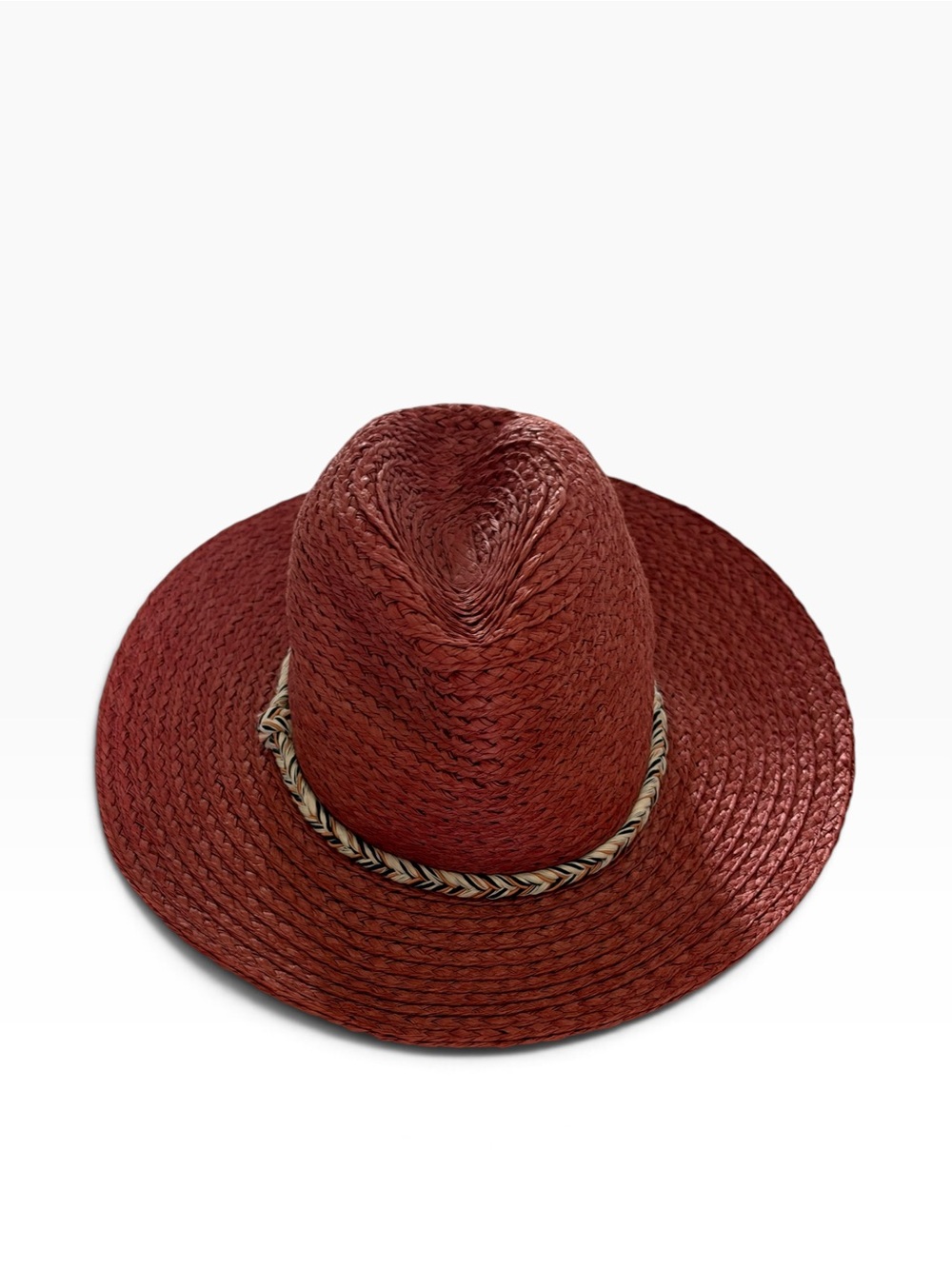 Frye & Co Tall Crown Fedora Hat - Redwood  M/L
